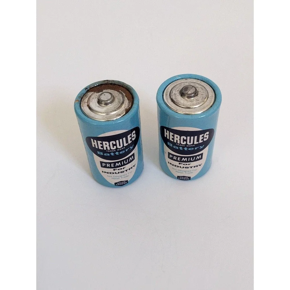 Vintage Hercules D‎ Batteries Union Carbide Industrial Advertising Props USA Lot